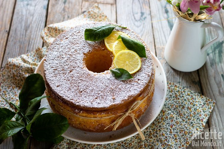 Chiffon cake al limone alta e morbida ricetta