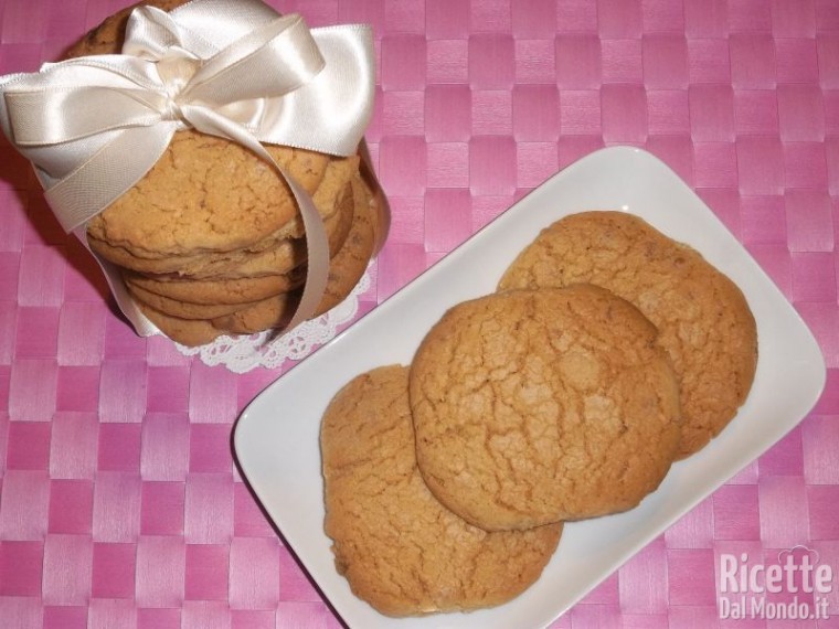 Ricetta Cookies al Cioccolato Bianco