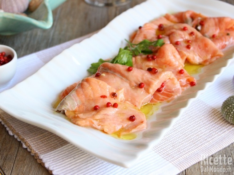 Ricetta carpaccio di salmone