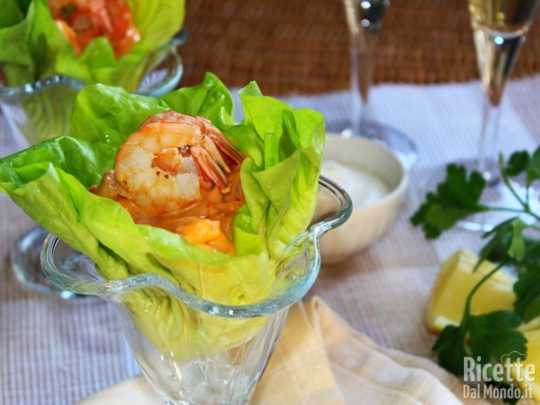 Come fare il cocktail di gamberetti in salsa rosa