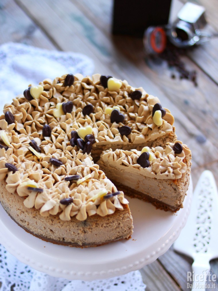 Come fare una cheesecake al caffè senza colla di pesce