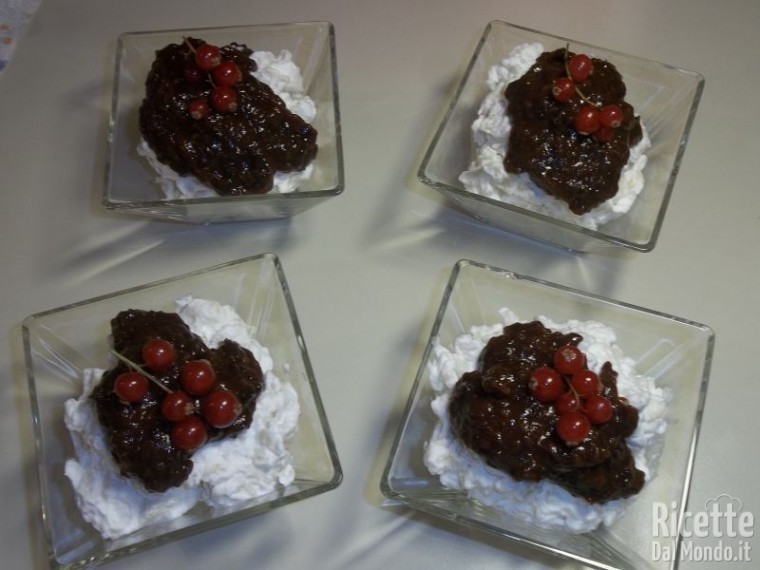 Crema di Riso con Salsa di Prugne