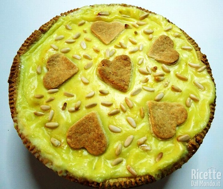 Ricetta Crostata con Crema al Limone e Pinoli