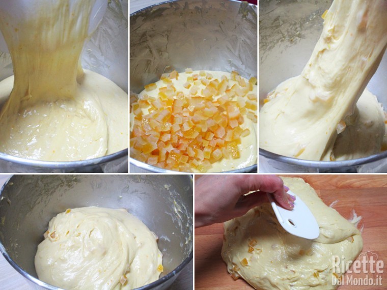 Unire l'arancia candita e incordare