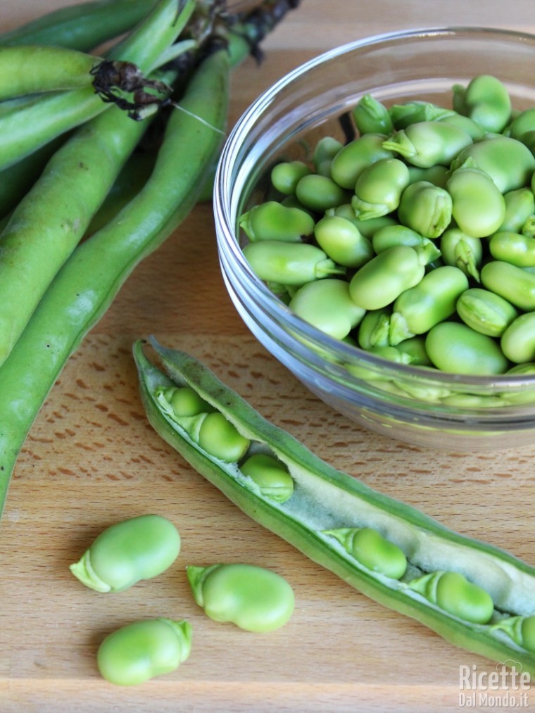 come pulire e conservare le fave