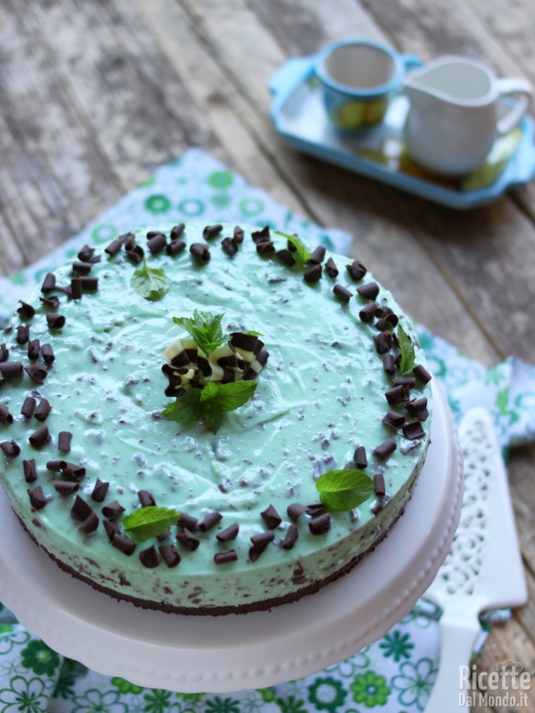 Ricetta cheesecake alla menta e cioccolato