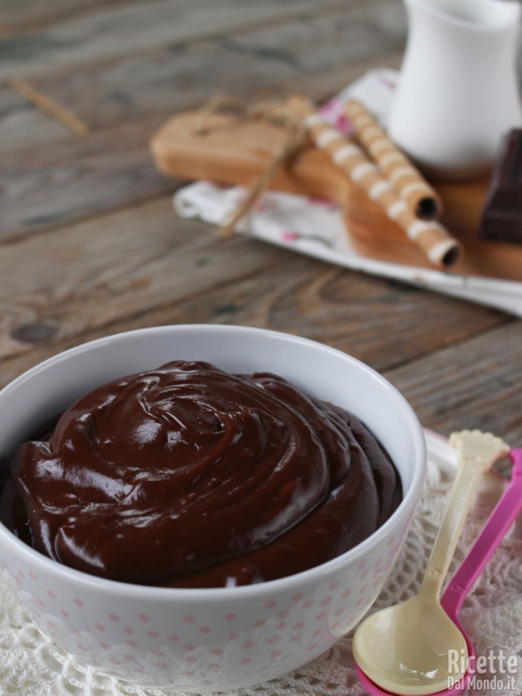 Crema al cioccolato pronta!