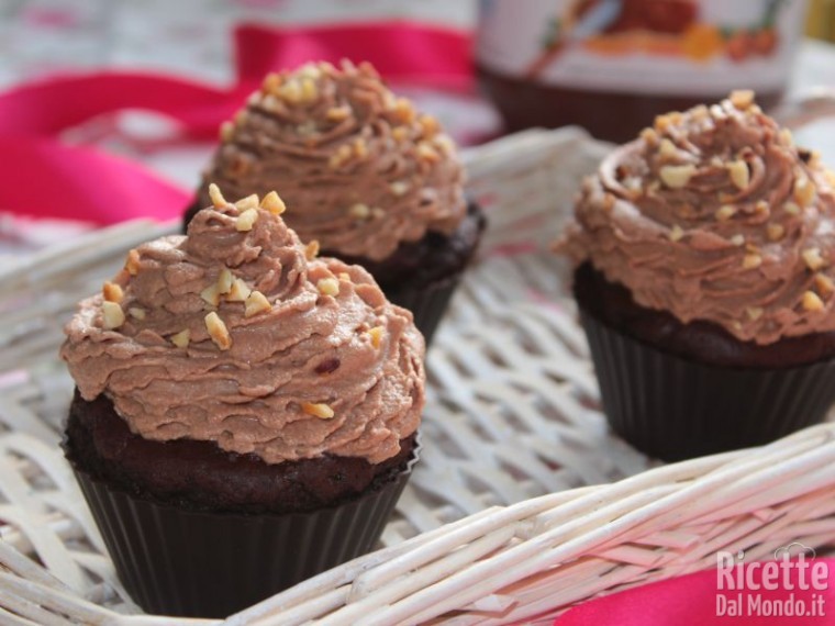 Ricetta Cupcakes al Cioccolato con frosting di Nutella e Mascarpone