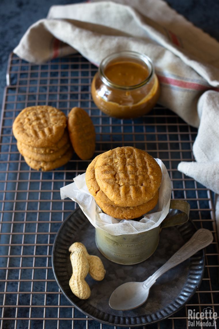 Ricetta cookies al burro di arachidi