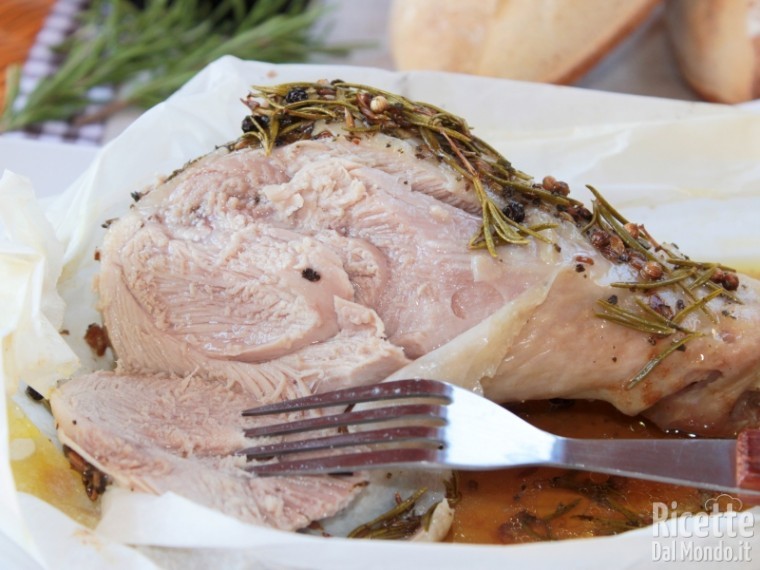 Ricetta cosciotto di tacchino al cartoccio