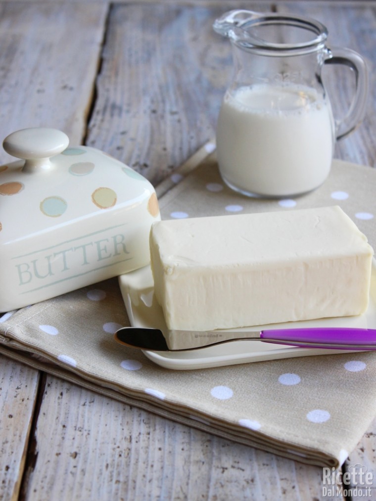 Ricetta per fare il burro in casa