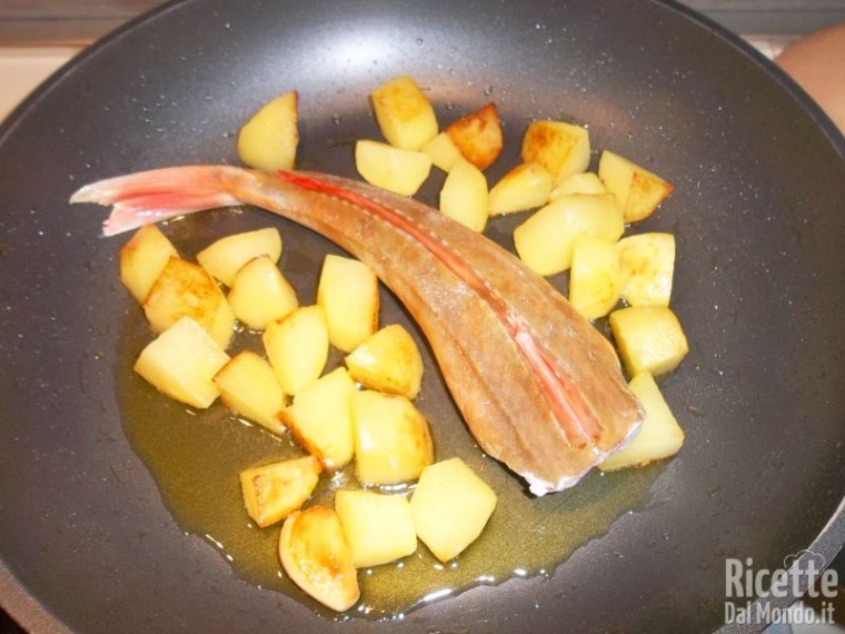 Coccio con patate e funghi 5