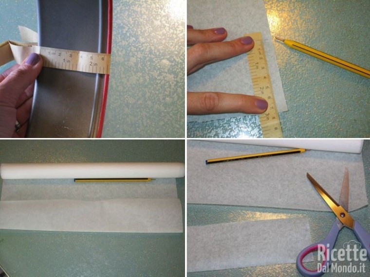 Come foderare una tortiera con carta forno 3