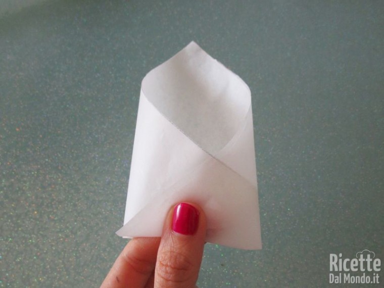 Come fare i coni carta forno 5