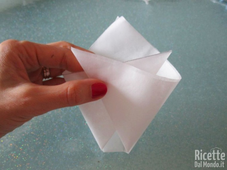 Come fare i coni carta forno 6