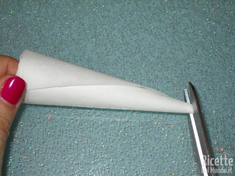 Come fare i coni carta forno 9