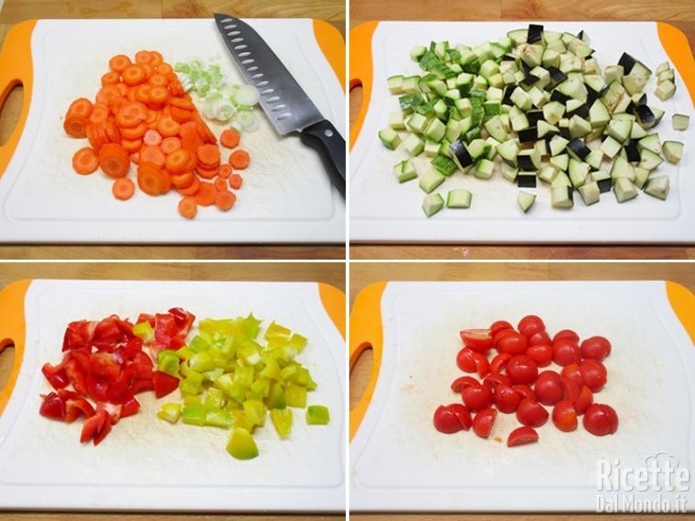 Tagliare le verdure