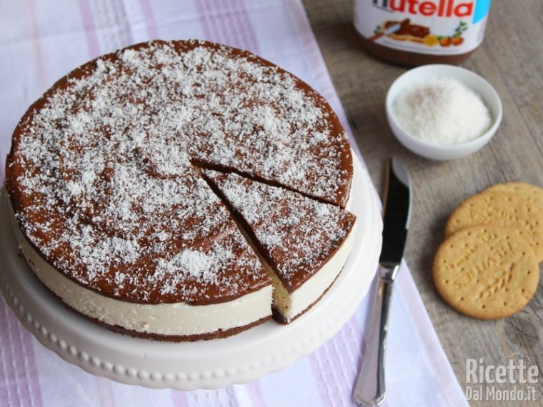 Cheesecake Cocco E Nutella Senza Cottura Ricettedalmondo