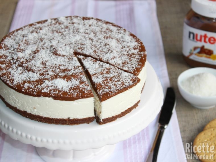 Cheesecake Cocco E Nutella Senza Cottura Ricettedalmondo