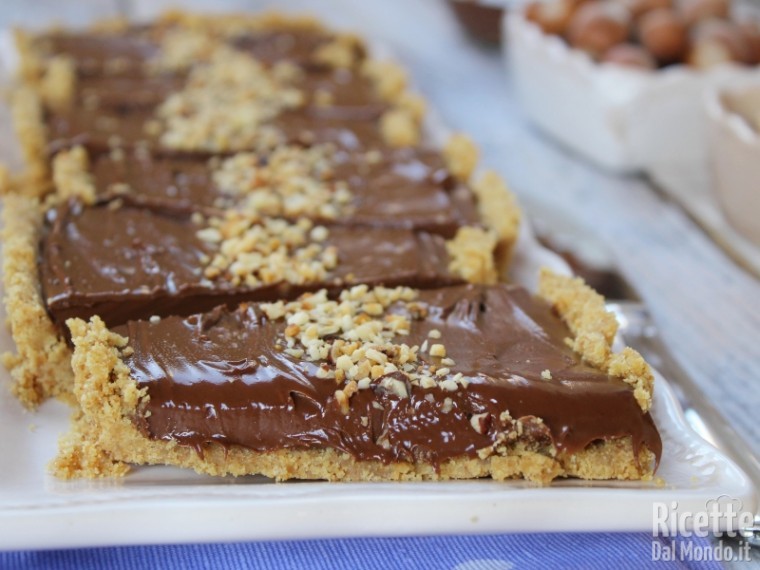 Ricetta crostata senza cottura alla Nutella