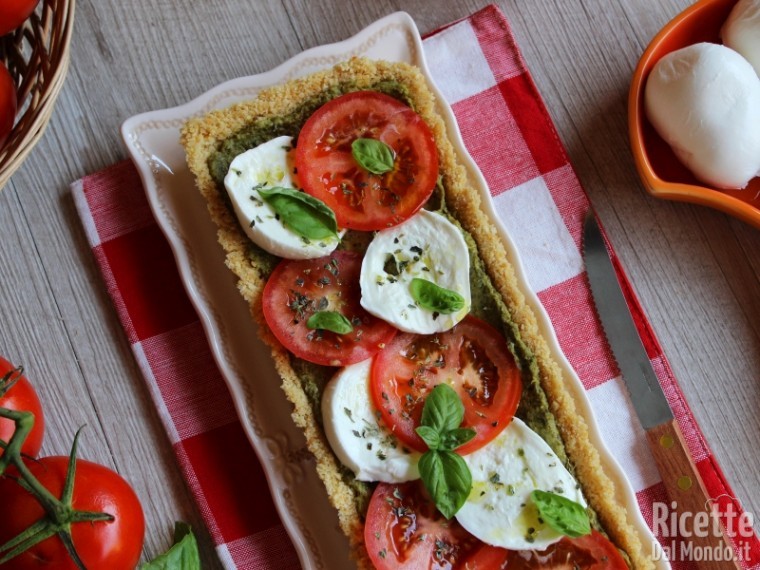 Crostata caprese senza cottura veloce