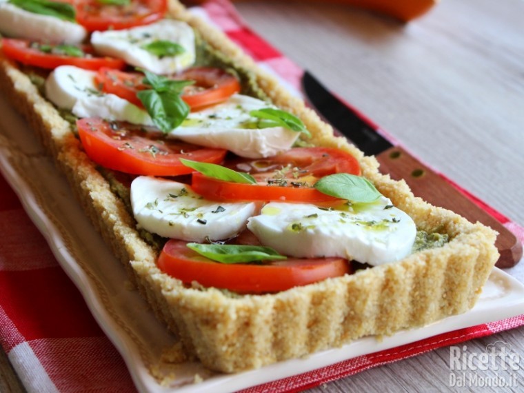 Ricetta crostata caprese senza cottura