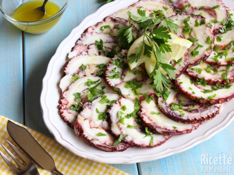 Ricetta carpaccio di polpo