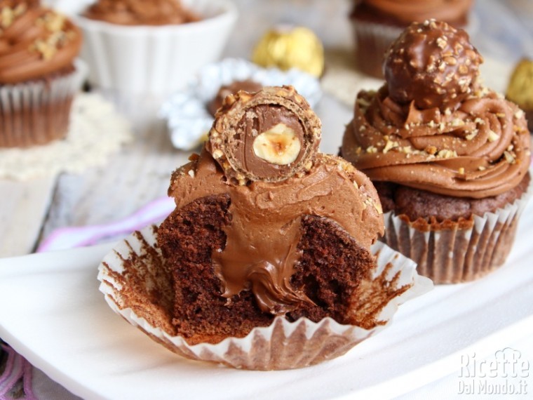 Ricetta cupcakes Ferrero Rocher