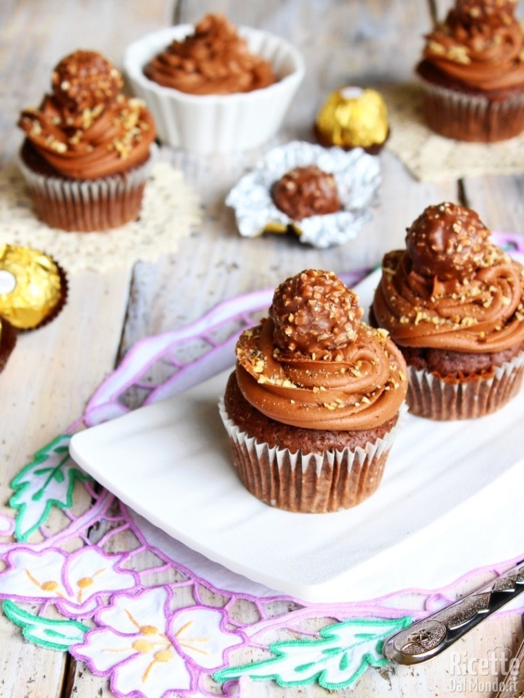 Come fare i cupcakes Ferrero Rocher