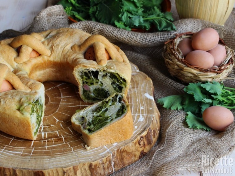 Ricetta casatiello salsiccia e friarielli