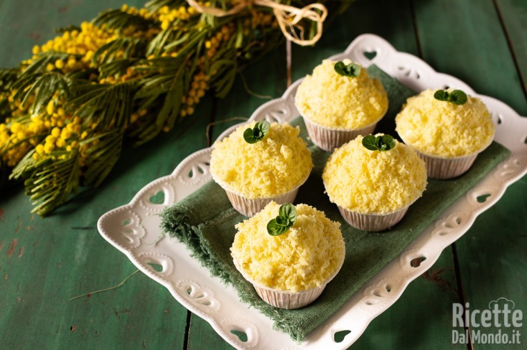 Ricetta Cupcakes mimosa