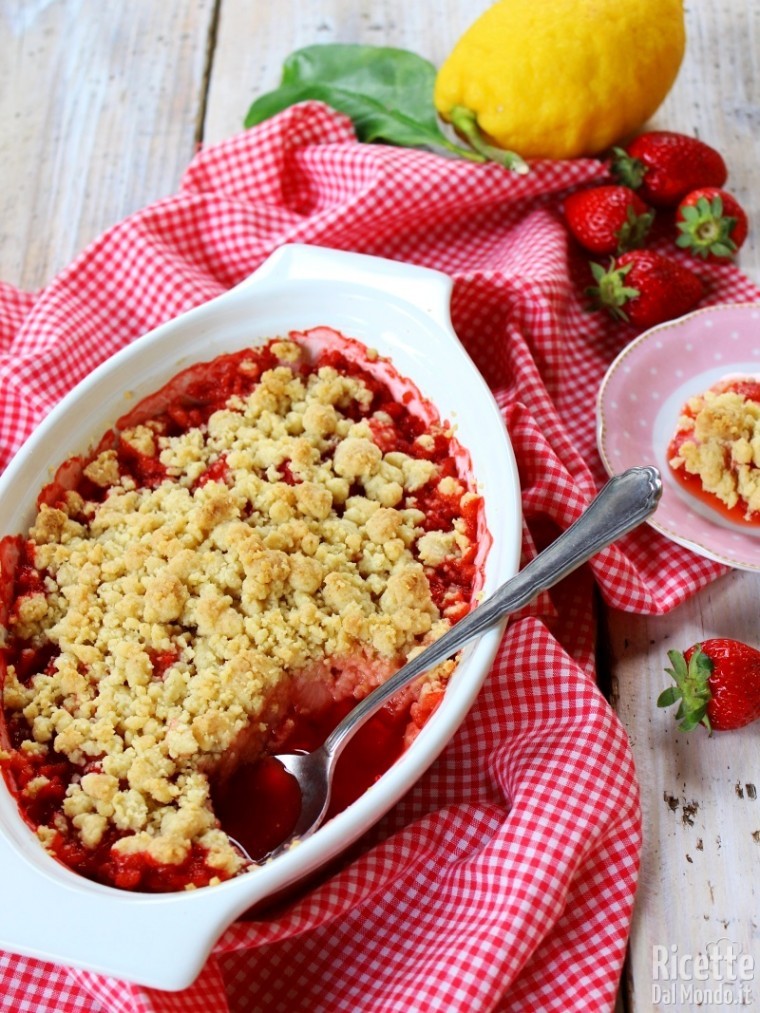 Come fare il crumble di fragole