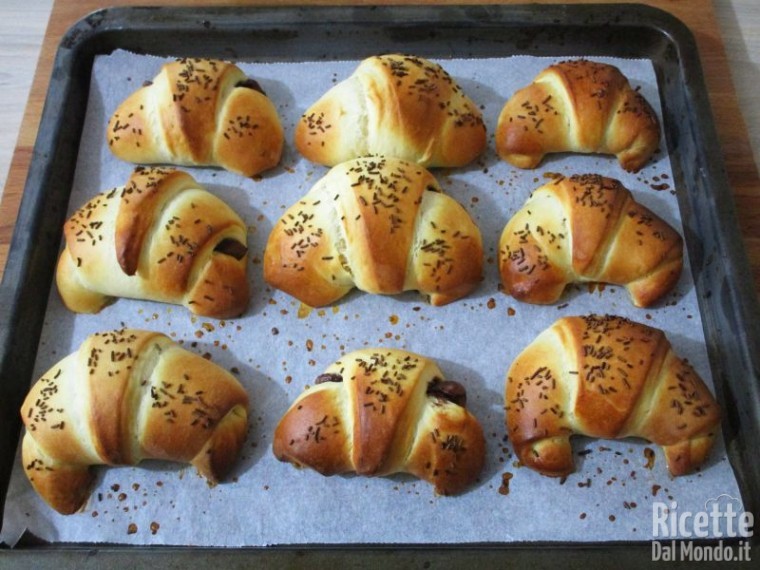 Cornetti al cioccolato 9