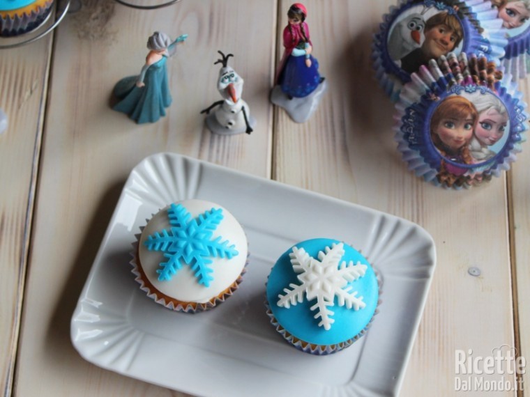 Ricetta cupcakes di Frozen Disney