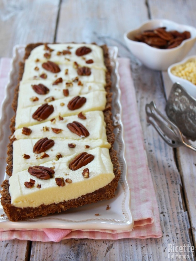 Crostata al cioccolato bianco senza cottura 10