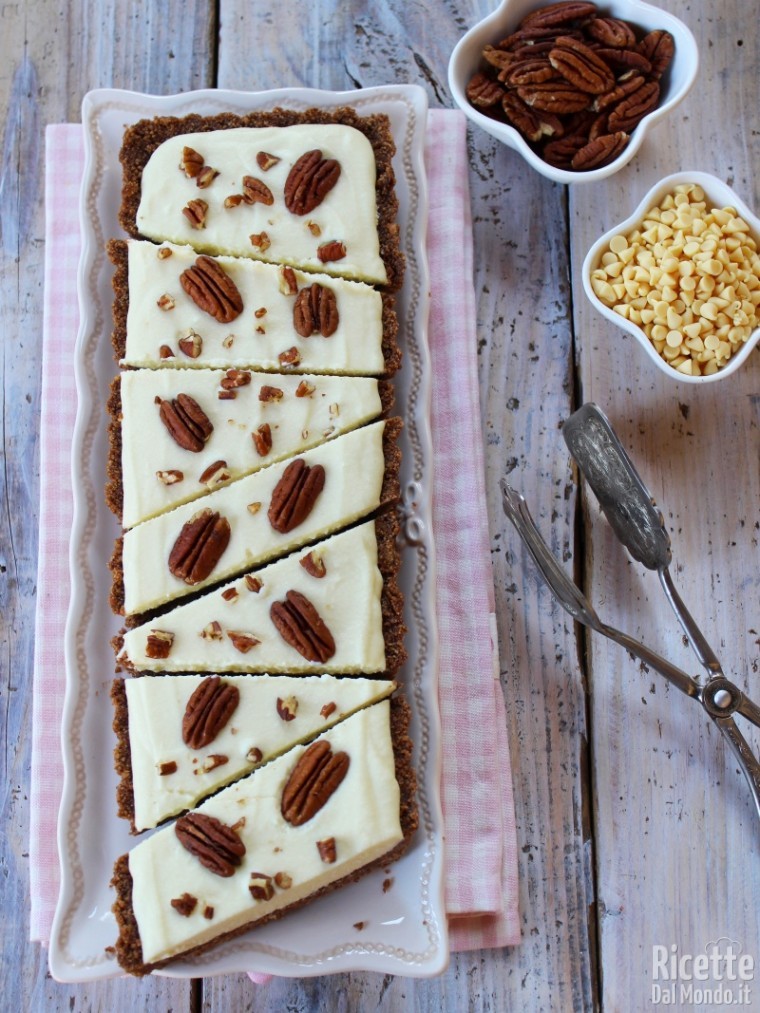 Come fare la crostata al cioccolato bianco senza cottura