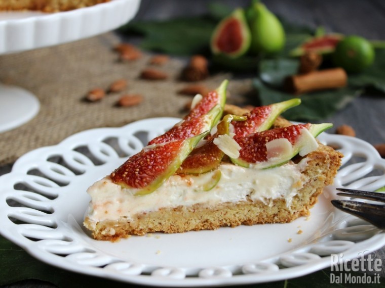 Ricetta crostata di mascarpone e fichi