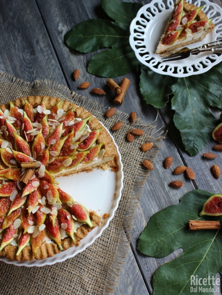 Come fare la crostata di mascarpone e fichi