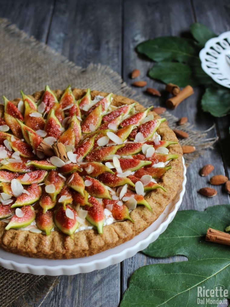 Come fare la crostata di mascarpone e fichi