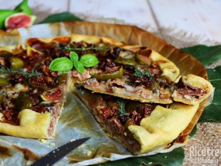 Crostata salata di fichi