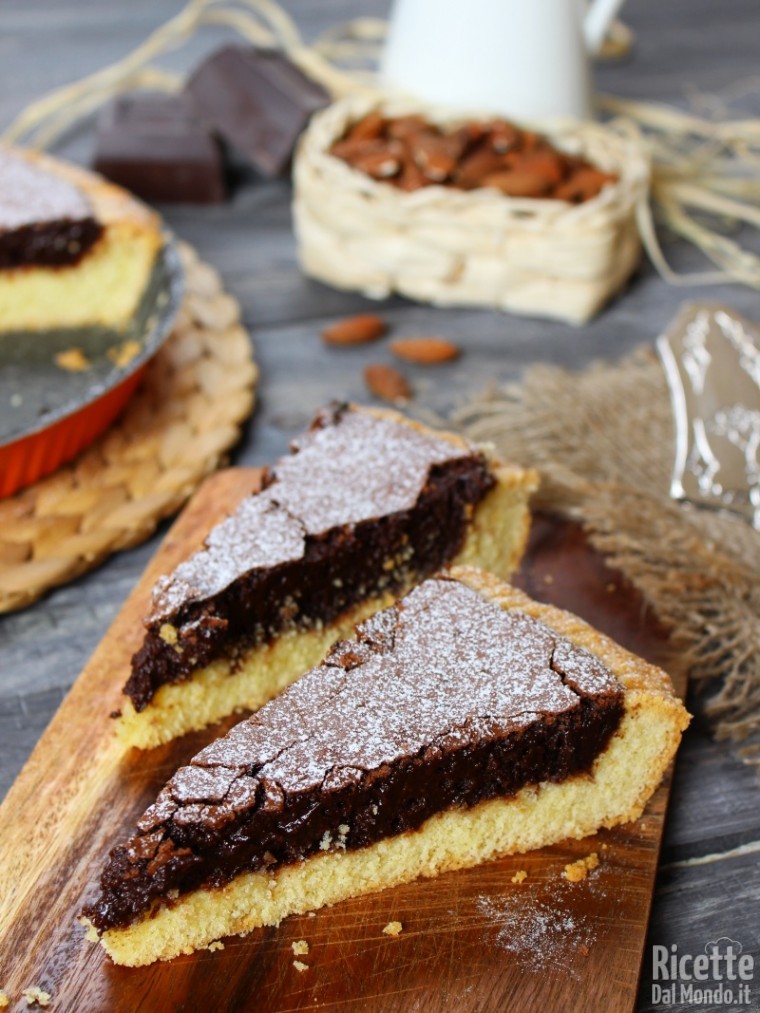 Crostata tenerina al cioccolato