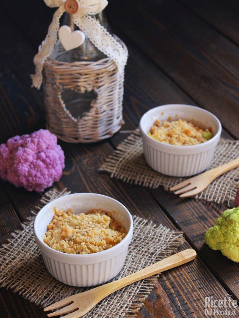 Crumble di cavolfiore al forno