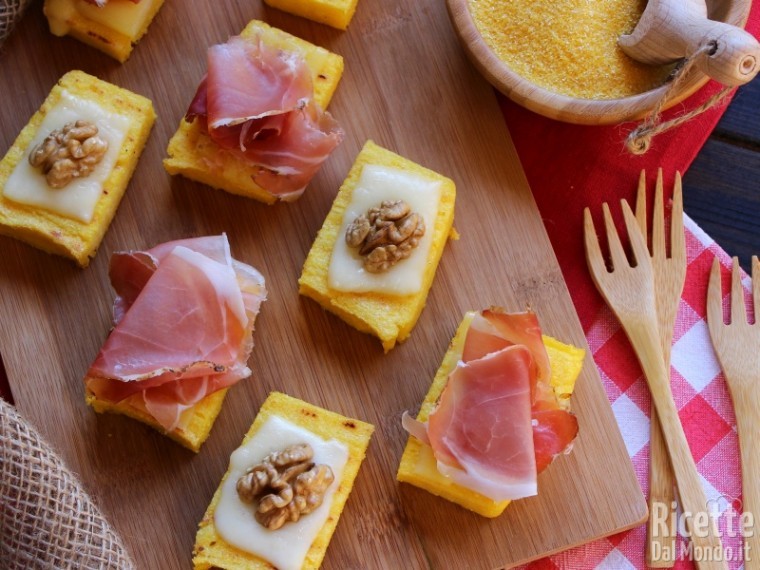 Ricetta Crostini di polenta