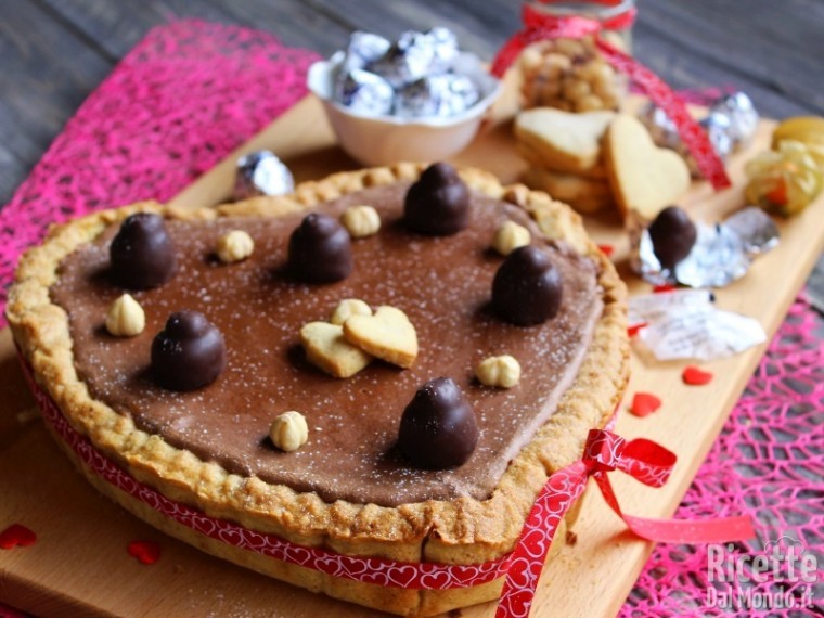 Crostata baci perugina per san Valentino