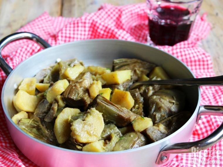 Contorno di carciofi e patate