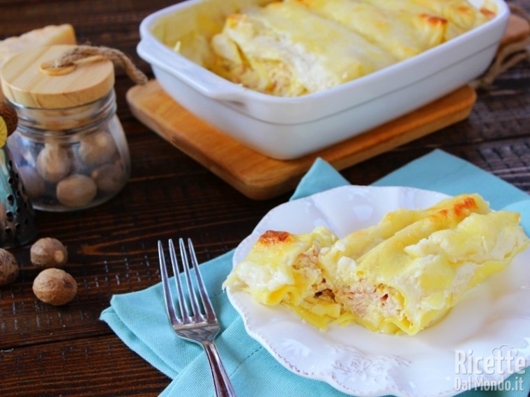 Cannelloni di mortadella con besciamella