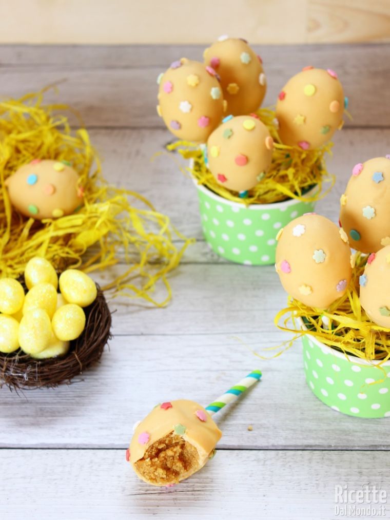Cake pops piccole uova di Pasqua