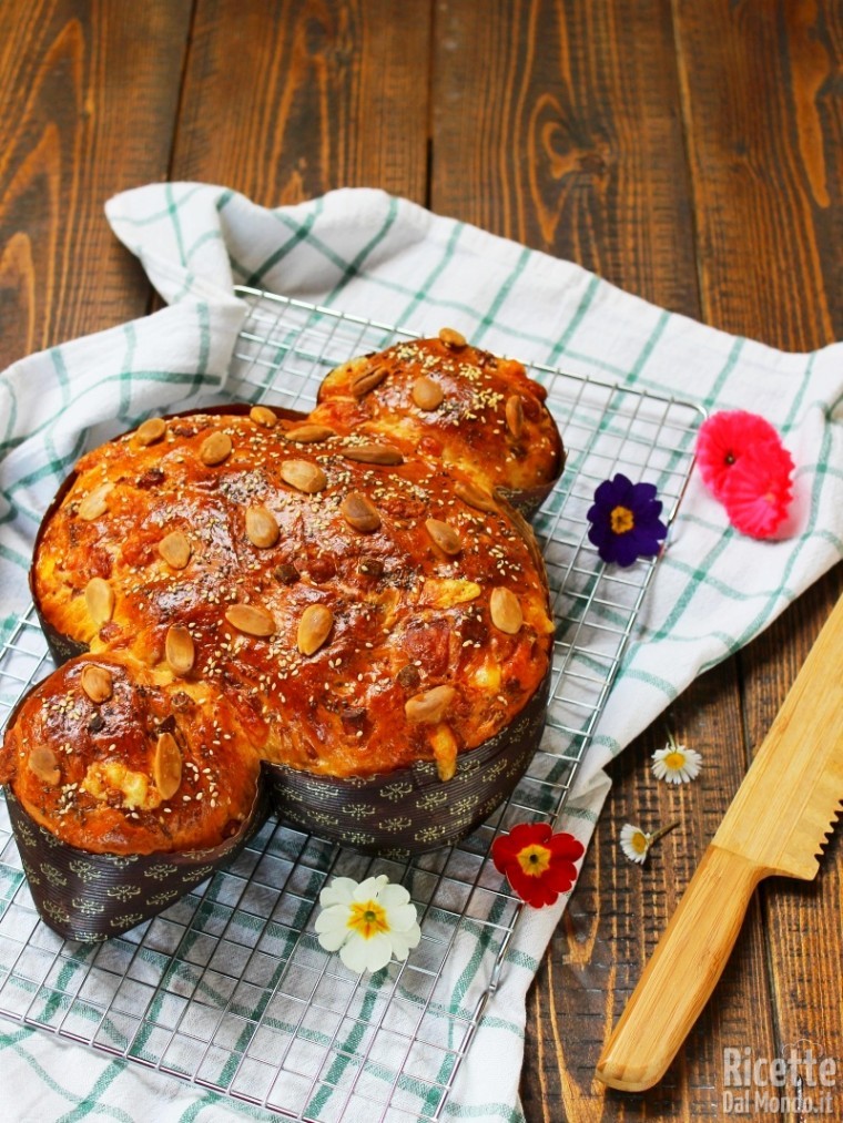 Colomba salata di Pasqua veloce | RicetteDalMondo.it