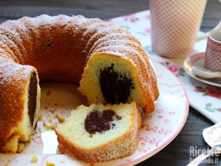 Ricetta Ciambella all'acqua marmorizzata