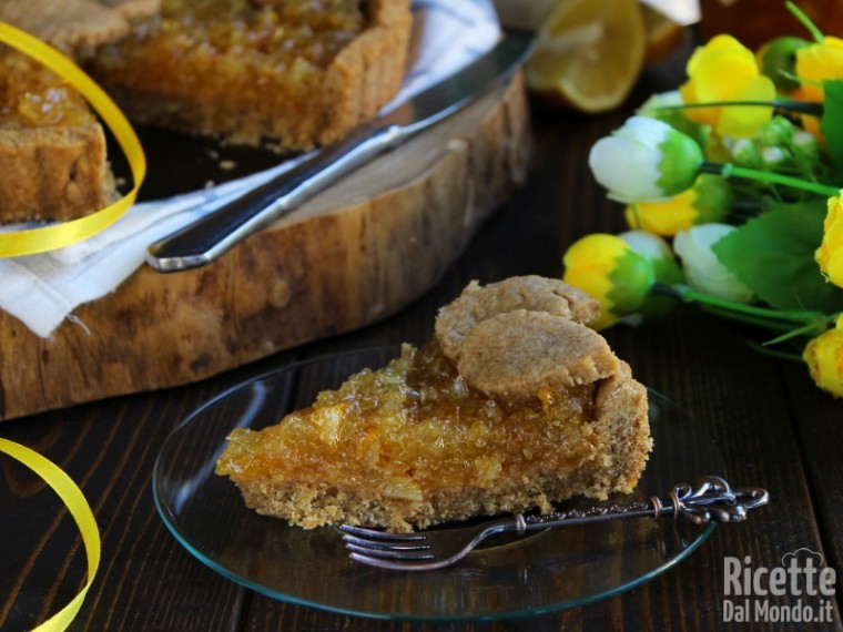 Crostata di frolla al farro con marmellata 8